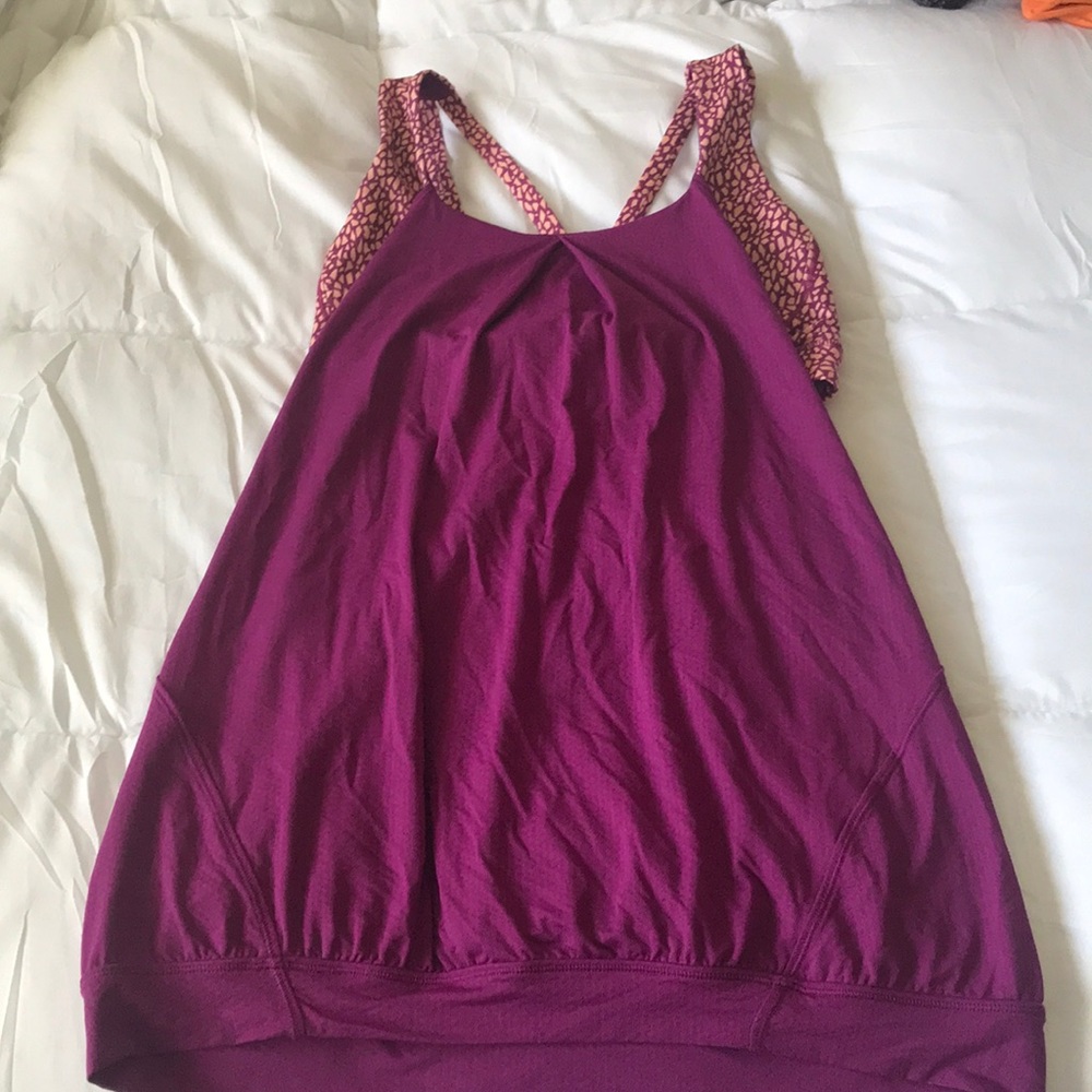 Lulu lemon shirt with attached sports bra